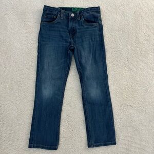 Levi's Boys Stretch Straight Leg Jeans Size 7 EUC